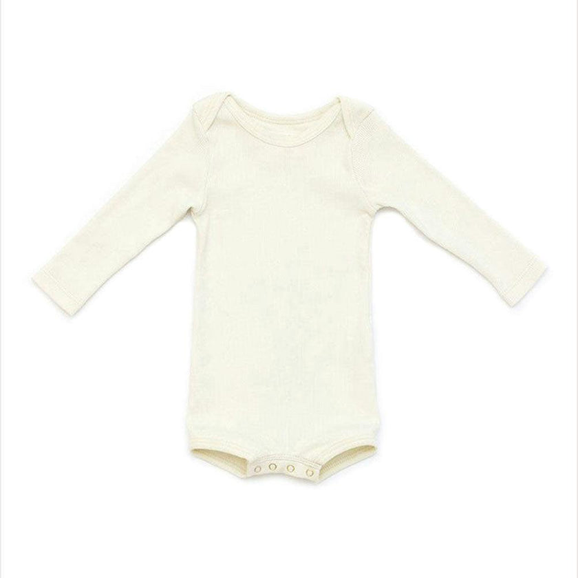 Long Sleeve Crawler w/ Snaps Sand