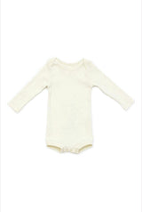 Long Sleeve Crawler w/ Snaps Sand
