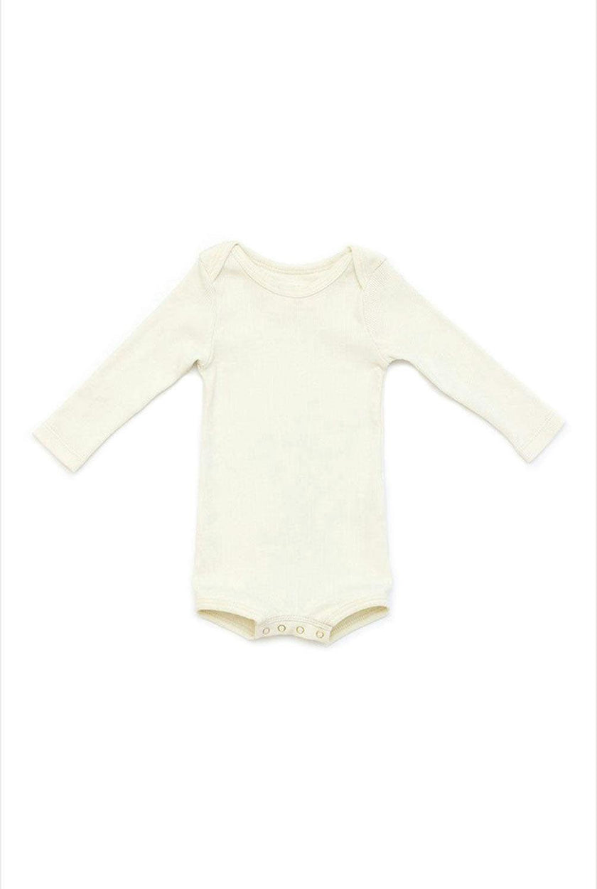 Long Sleeve Crawler w/ Snaps Sand