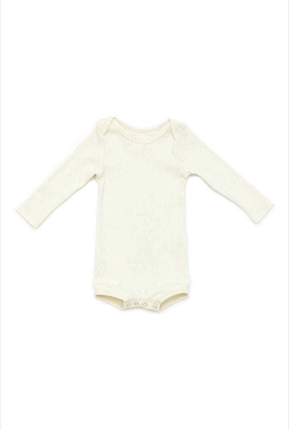Long Sleeve Crawler w/ Snaps Sand