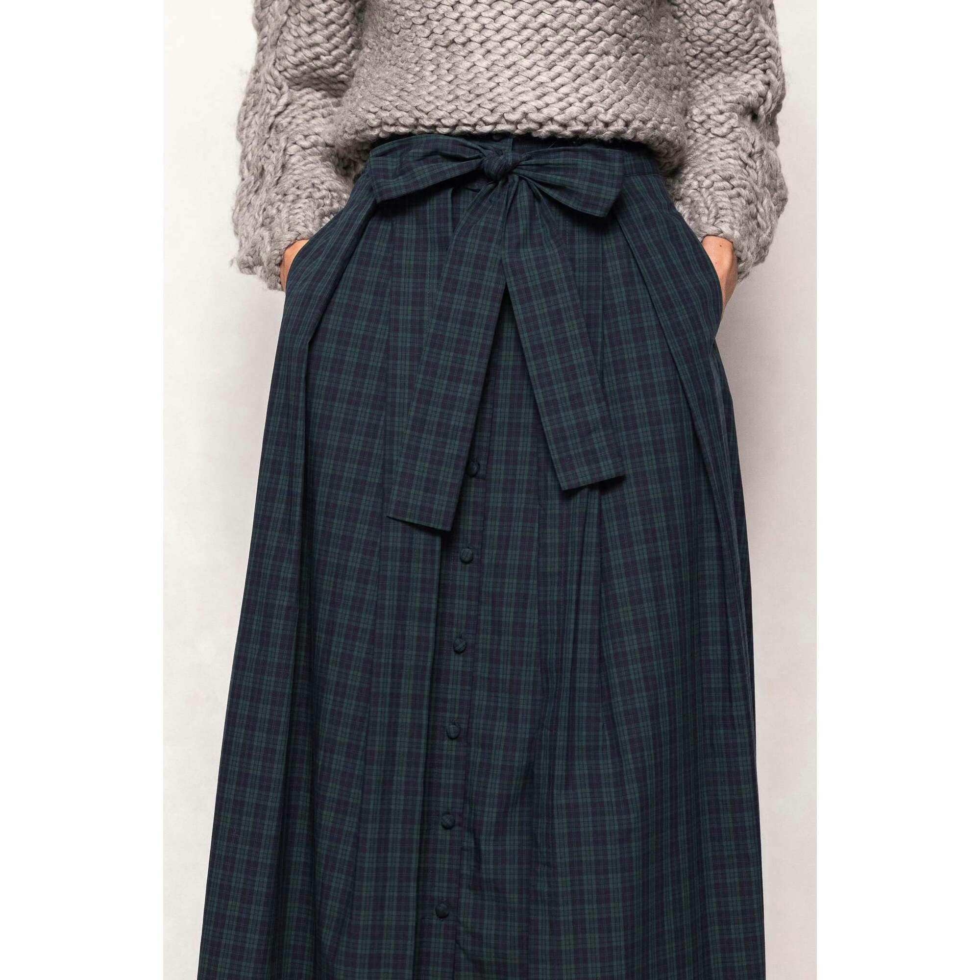 Angela Skirt in Twilight Pine Plaid