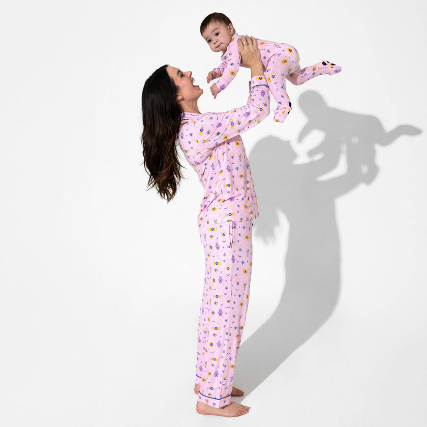 The Eye Pink Bamboo Women's Pajama Set