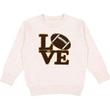 Football Love Patch Sweatshirt - Natural