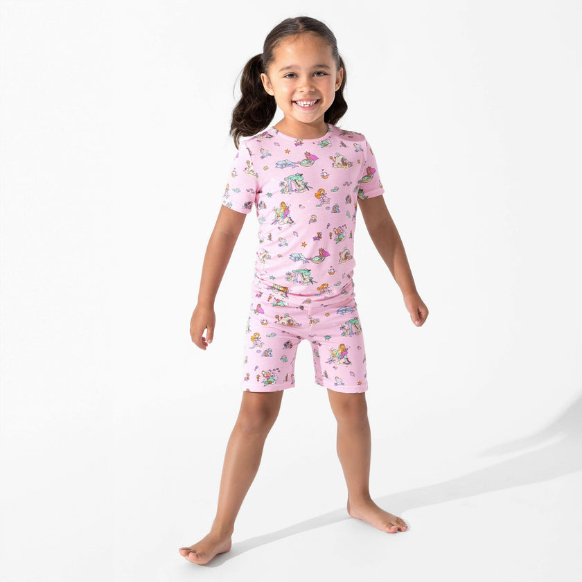 Mermaid Lagoon Kids Pajama Short Set