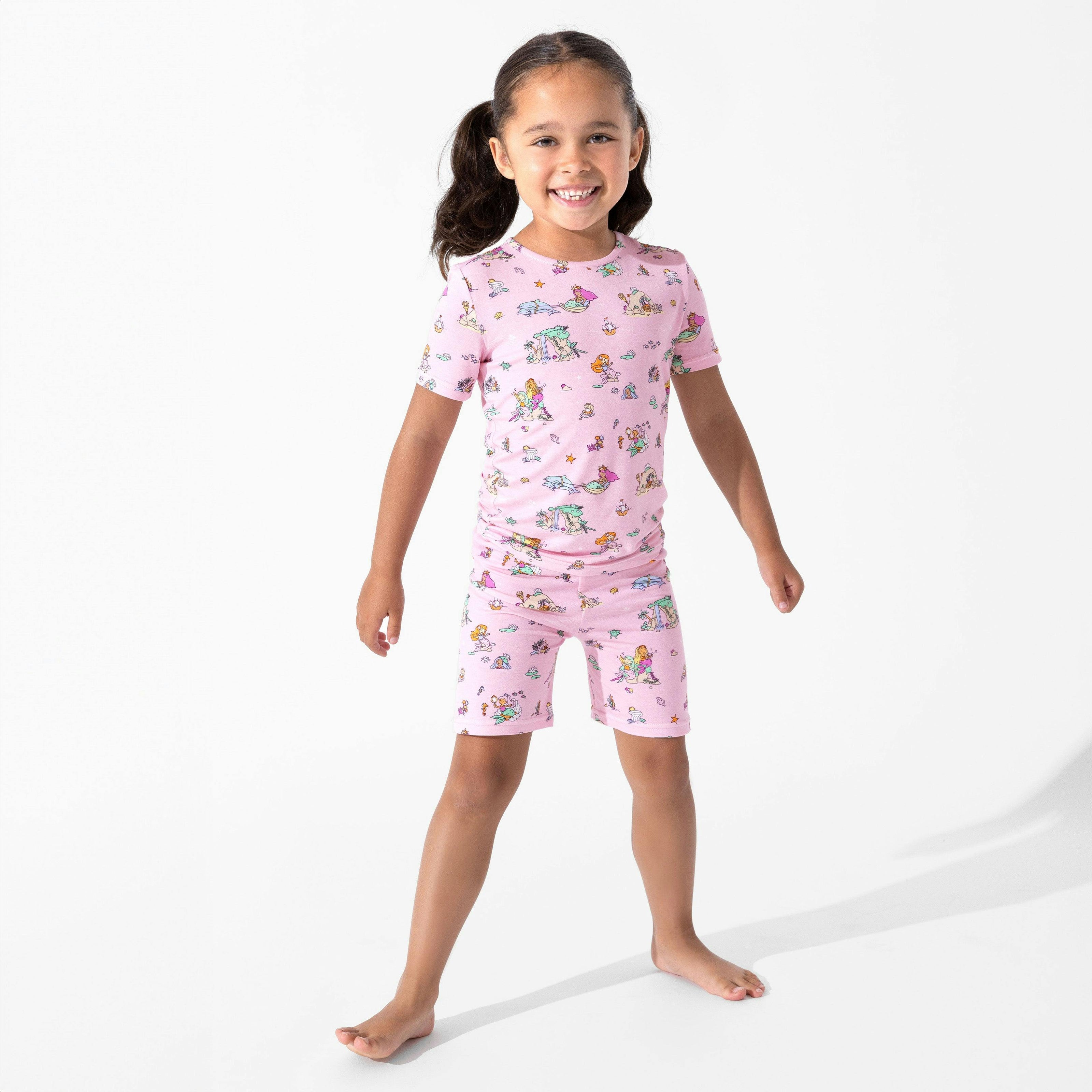 Mermaid Lagoon Kids Pajama Short Set
