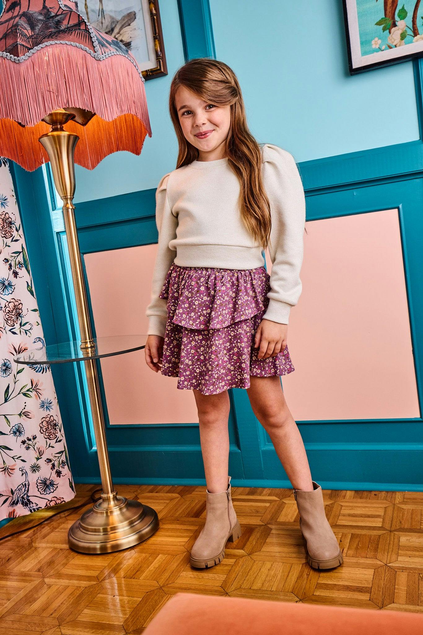 Parker Skort Violet Fleur