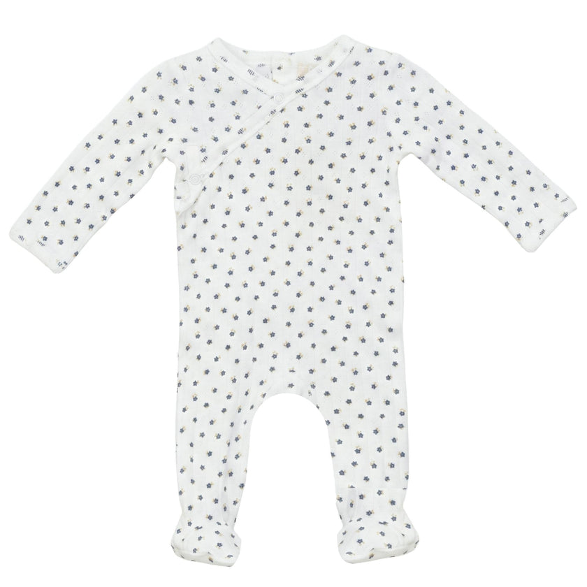 Pointelle Flower Print Onesie