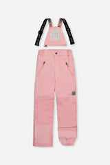 Two Piece Play Snowsuit Pink Minit Flower Print With Pink Pants