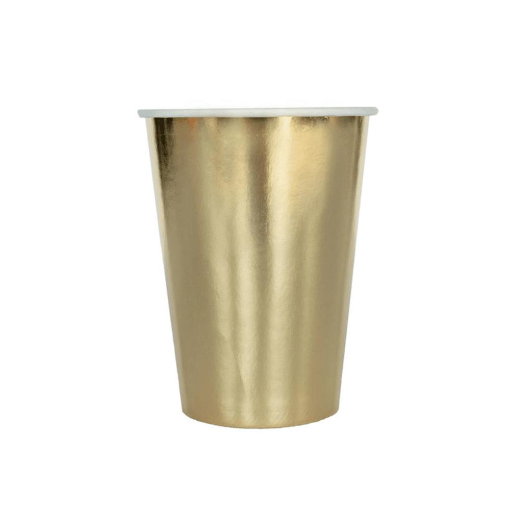 Gold 12 Oz Cups