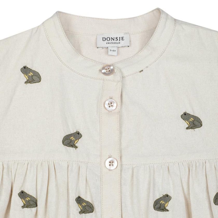 Ulda Dress | Frogs | Warm White