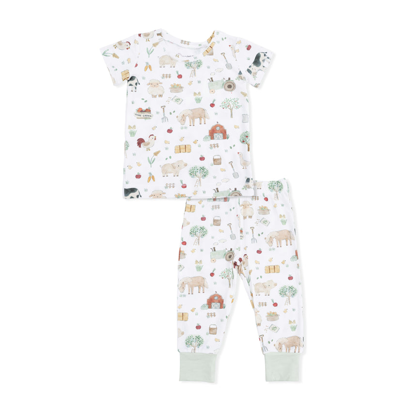 Cute Farm Animals Uni - Short Sleeve Loungewear Set