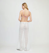 The Kaya Pool Pant - White Broderie