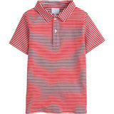 Short Sleeve Polo - Red Stripe