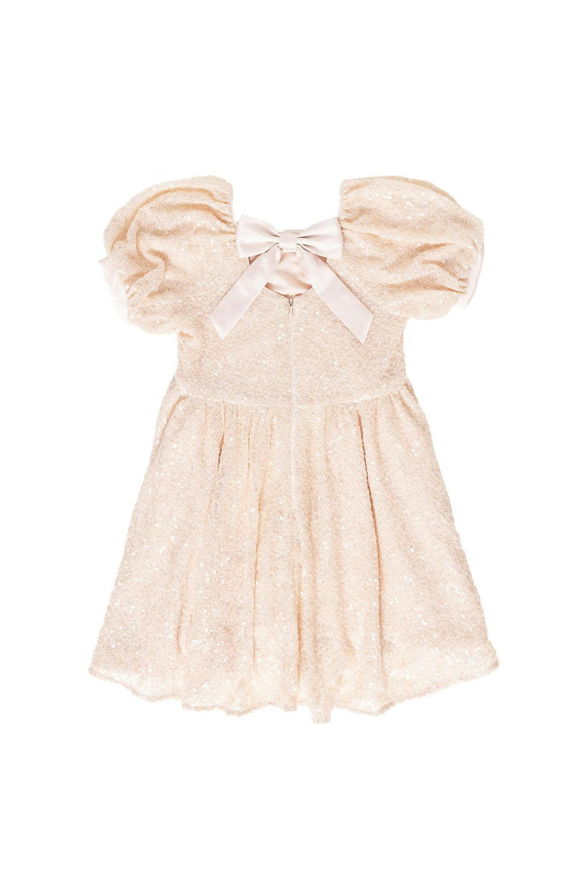 Mini Marisol Dress in Cream Sequin