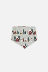 Organic Cotton One Piece Christmas Bandana For Dogs Holiday Print