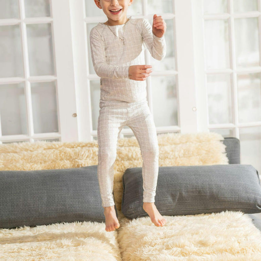 Box Design Raglan Sleeve Top & Pant Set