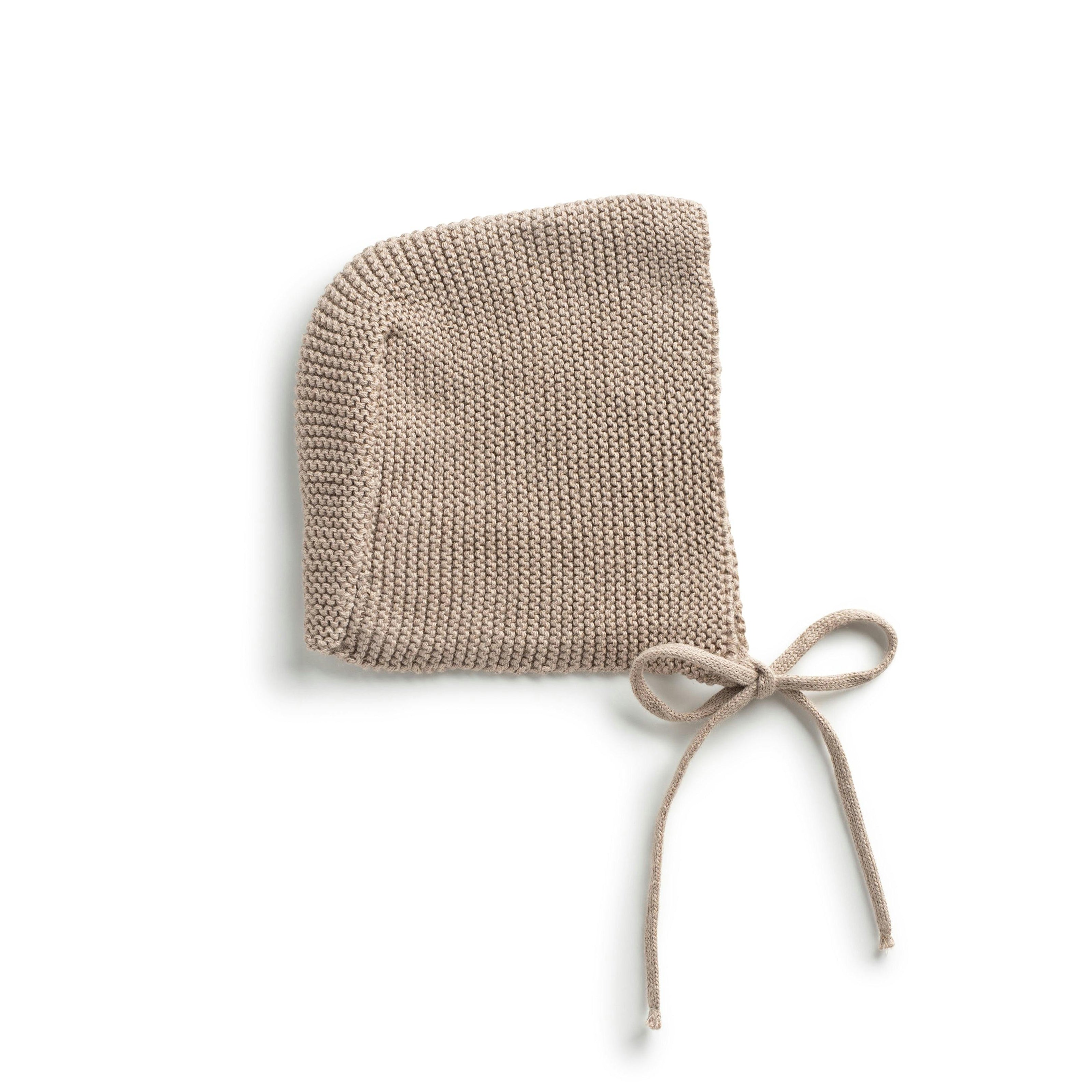 Transfer Flower Knit Baby Bonnet