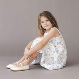 Organic Sleeveless Knit Tank Dress, White