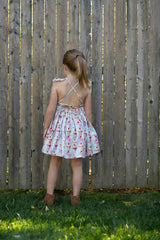 Ruffle Sleeve Dress in Milkshakes