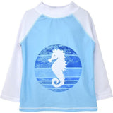 UPF 50+ Graphic Rash Guard Swim Top - F