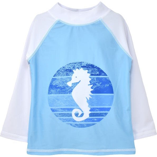 UPF 50+ Graphic Rash Guard Swim Top - F