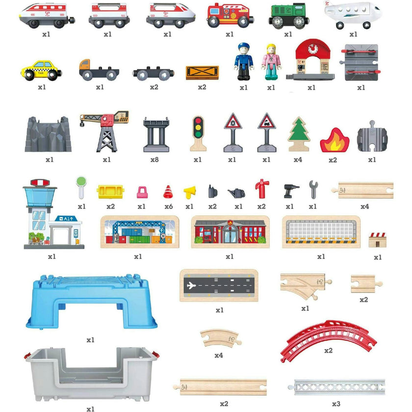 Bucket Super Cityscape Transport Builder Train Set