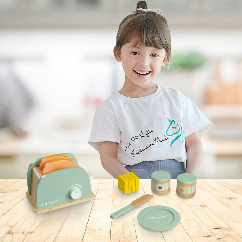 Little Chef Frankfurt Wooden Toaster Play Kitchen Accessories