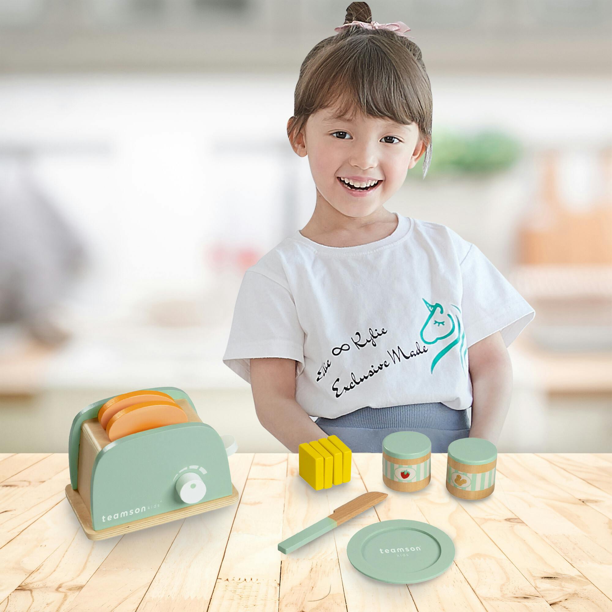 Little Chef Frankfurt Wooden Toaster Play Kitchen Accessories