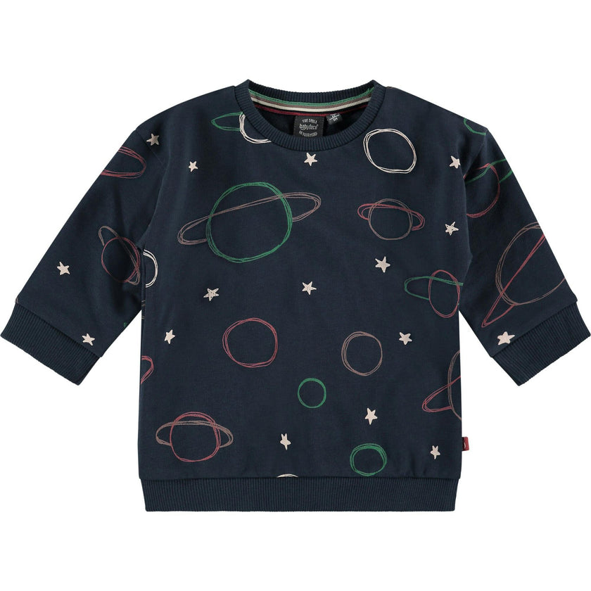 Outer Space Print Sweatshirt