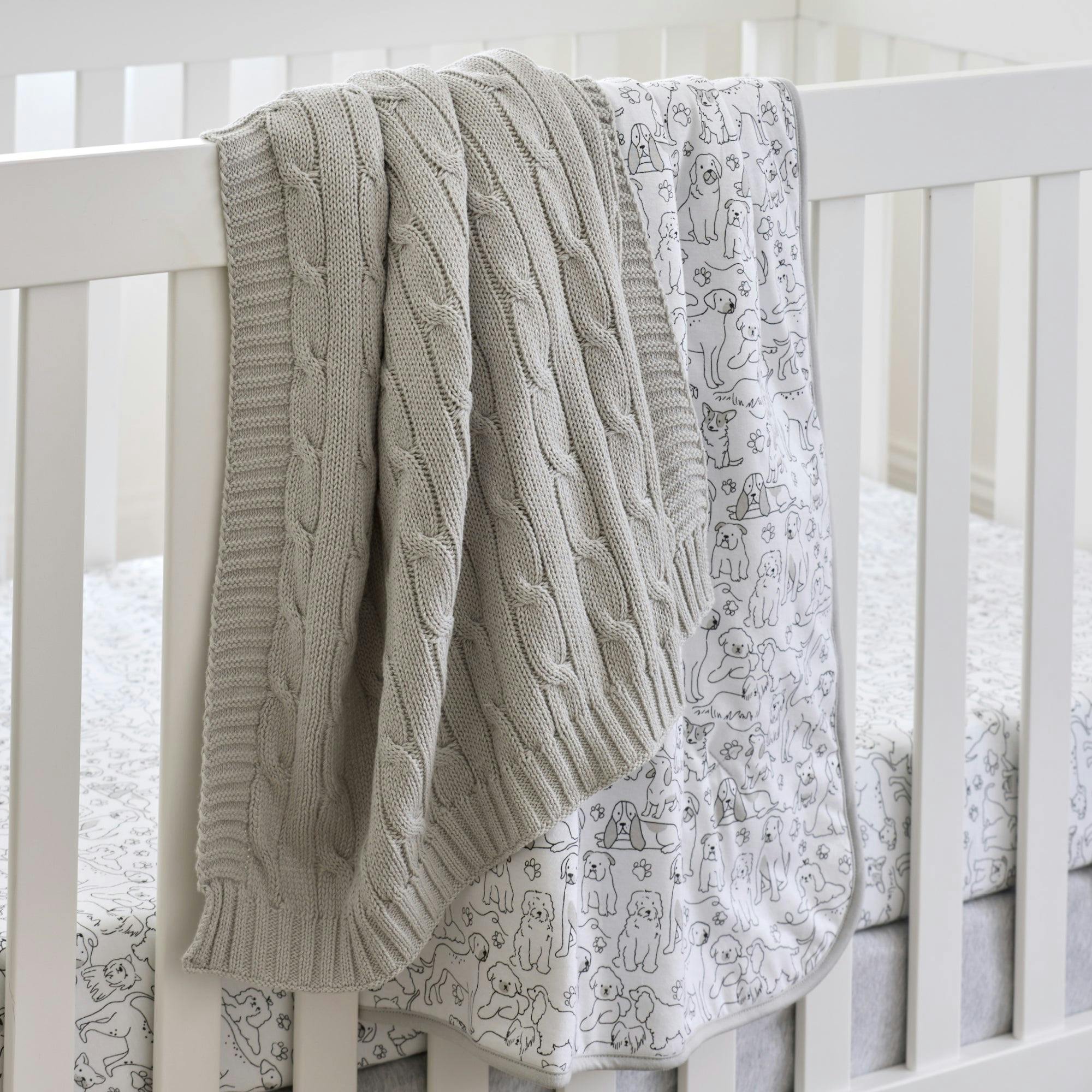 SPARROW Sweater Knit Receiving Blanket