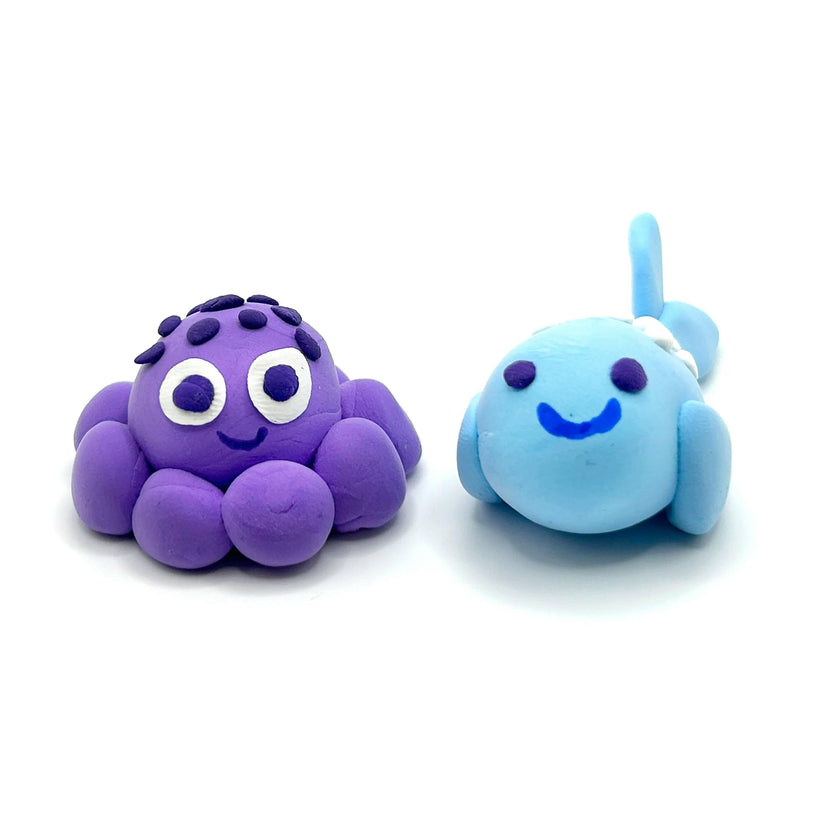 Creatibles Mini Air Dry Clay Kit - Ocean BFFs - 2 Designs