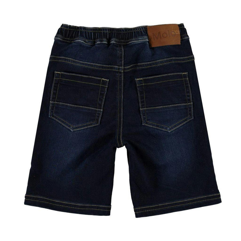 Blue Soft Denim Shorts