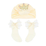 Crown & Bow Baby Hat Gift Set