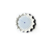 Iris Blue Burst 8 Ruffle Pie Dish