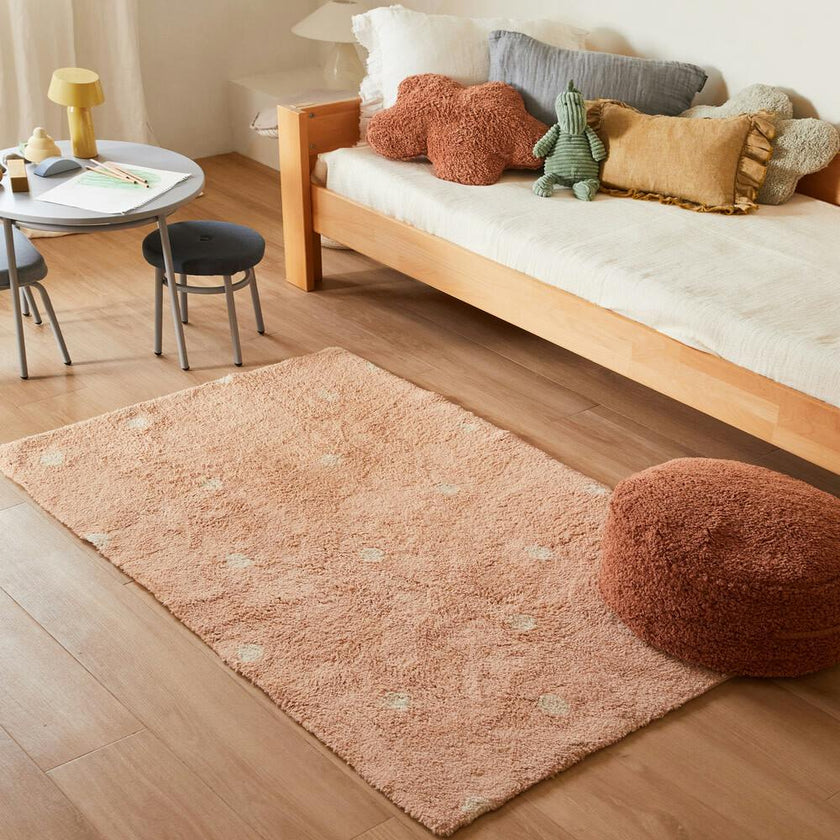 Rectangular Washable Mini Dot Rug