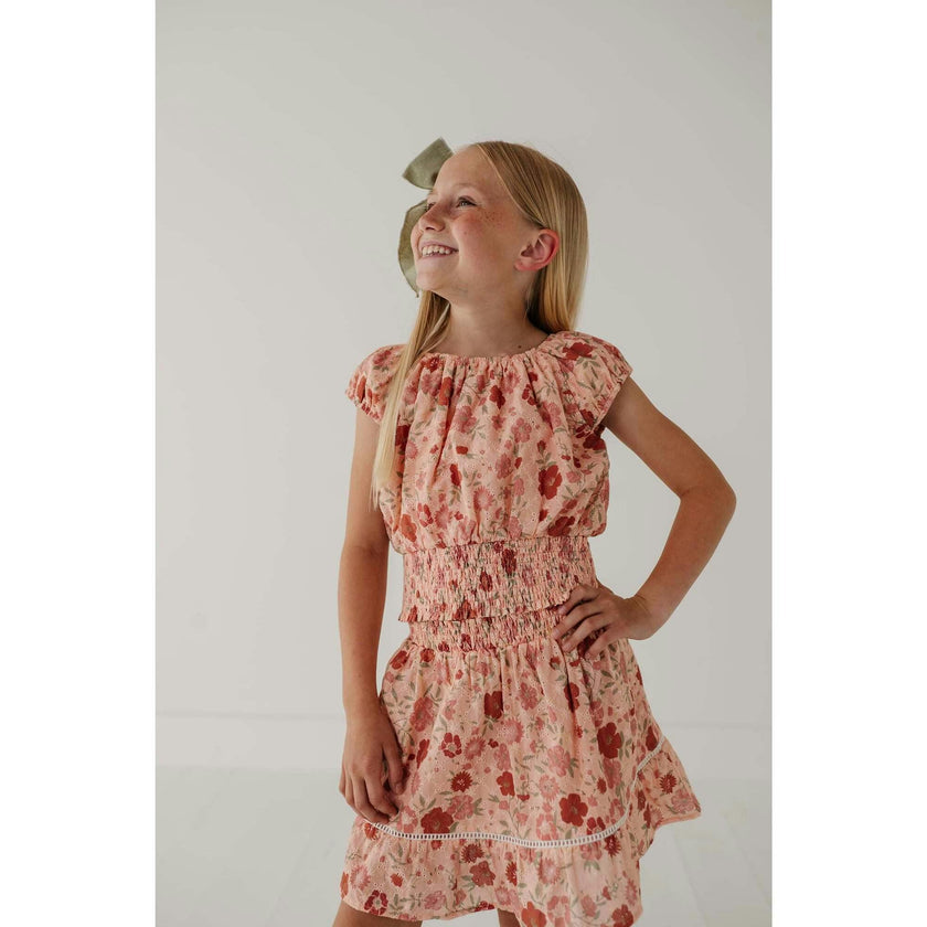 Eyelet Peasant Top
