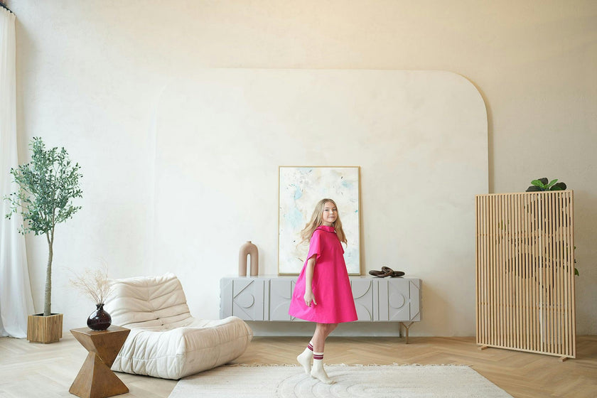 Mae Dress, Pink
