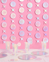 Shimmer Disco Garland - iridescent foil backdrop