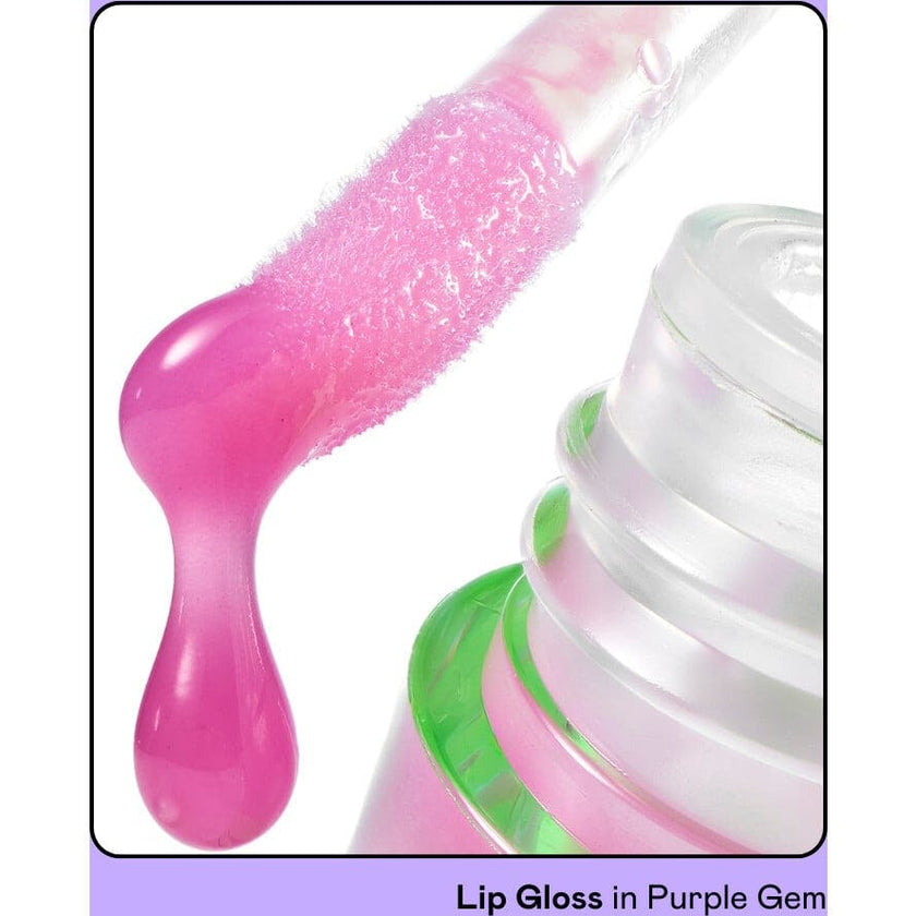 Lip Gloss Duo: Crystal Ball + Purple Gem