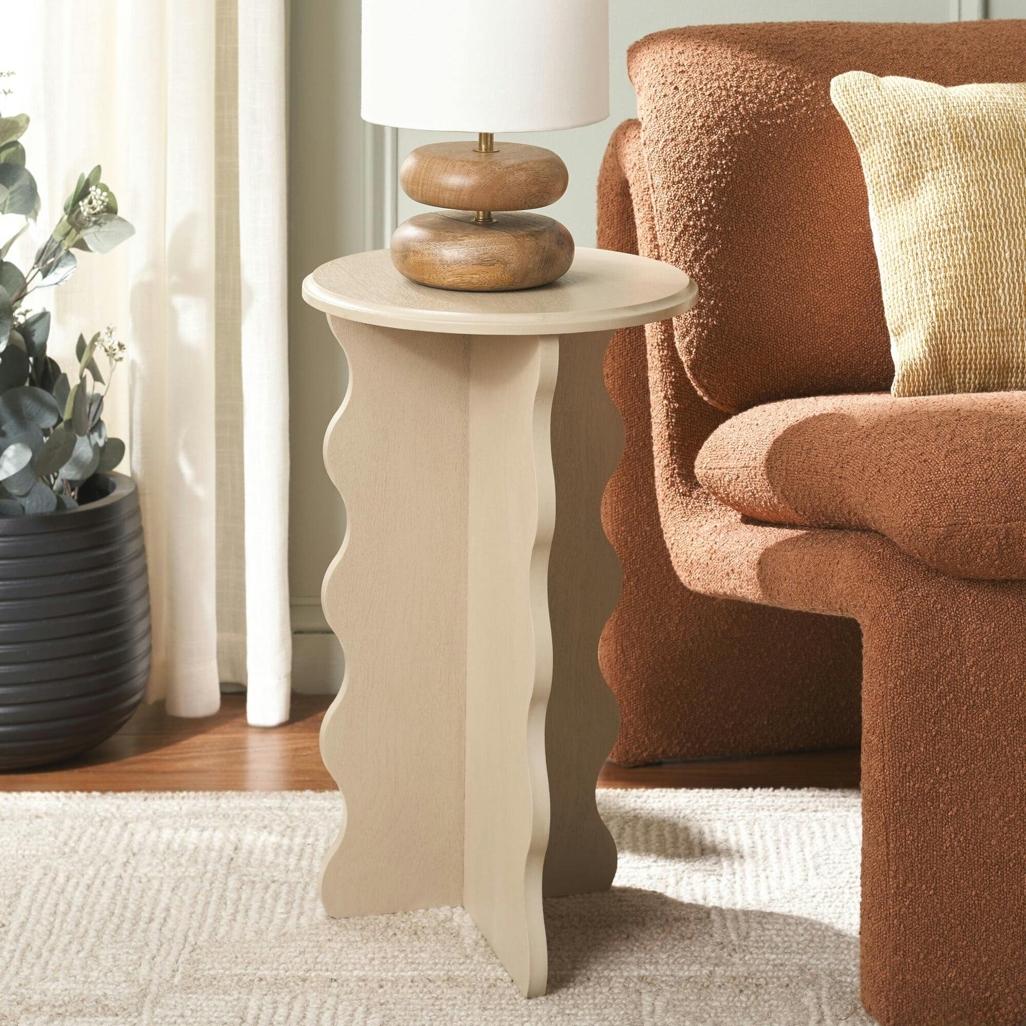 Lilith Wavy Accent Table