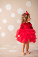 Red Velvet Tutu Dress