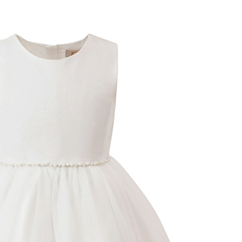White Lysandra Sleeveless Formal Dress