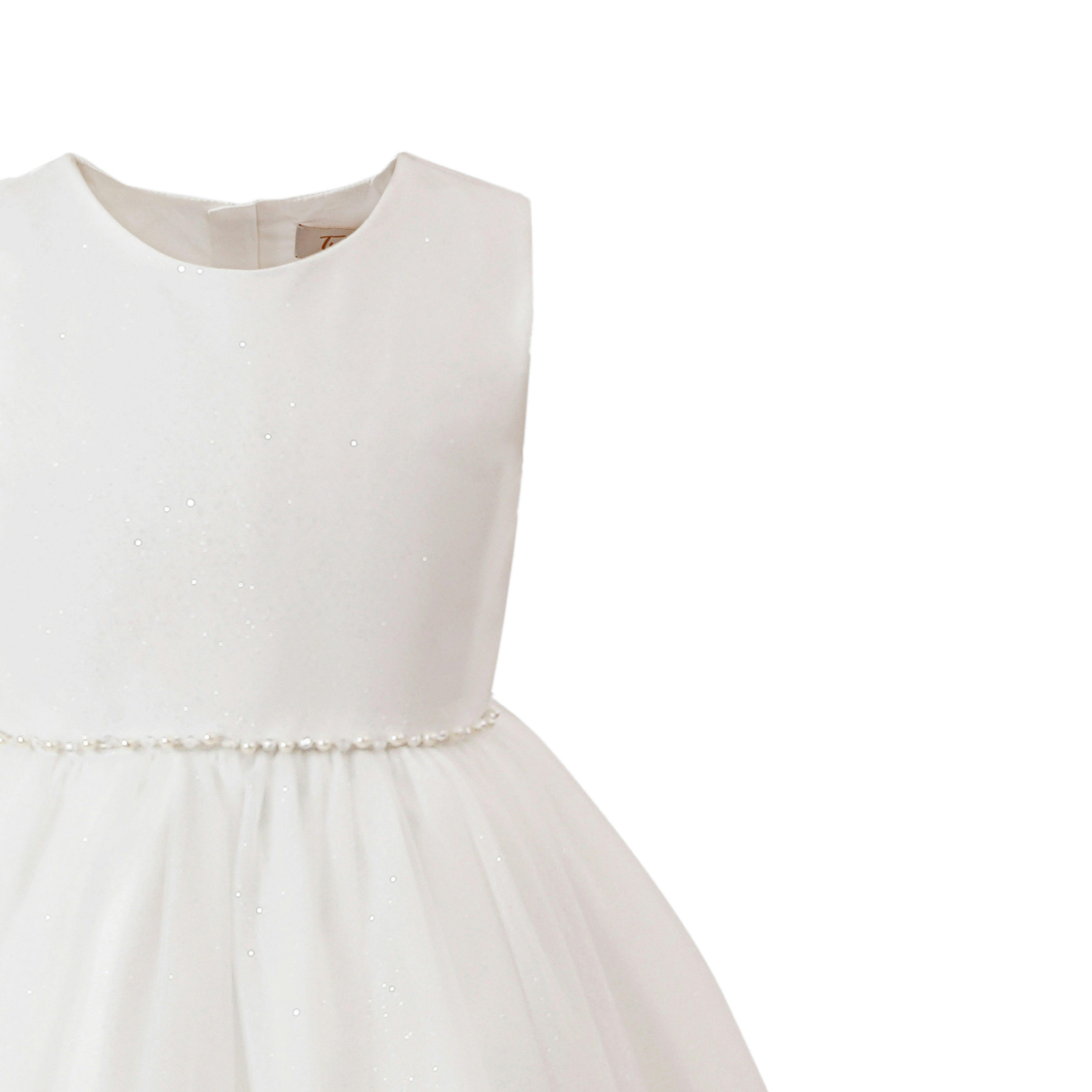 White Lysandra Sleeveless Formal Dress