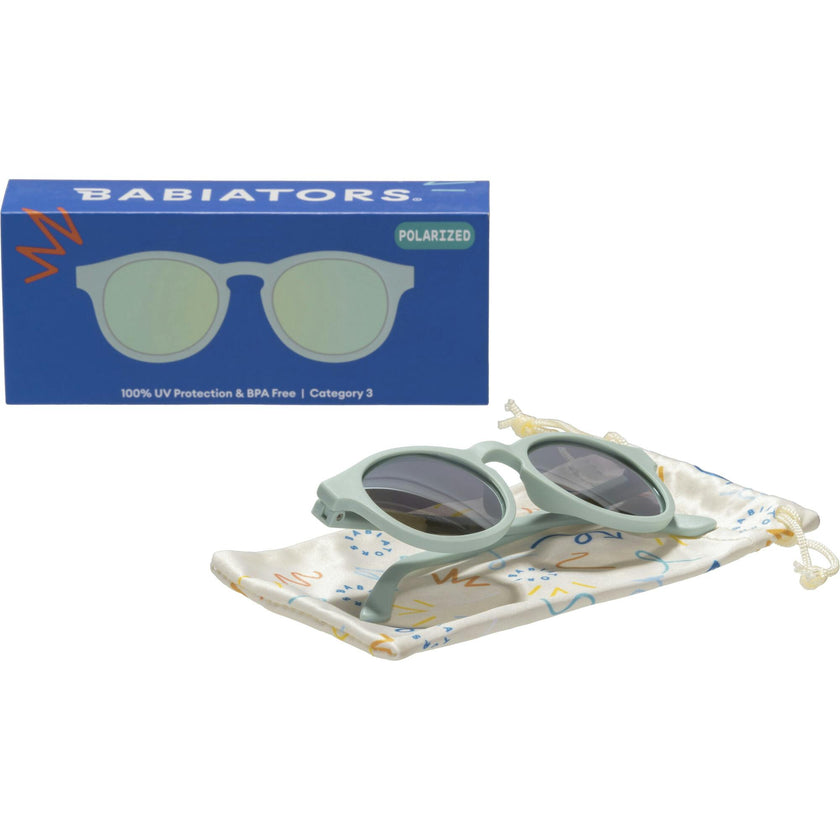 Polarized Keyhole: Seafoam Mirrored Lens