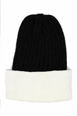 Ribbed Flat Wool Blend Hat (Snap On Pom Sold Separately)