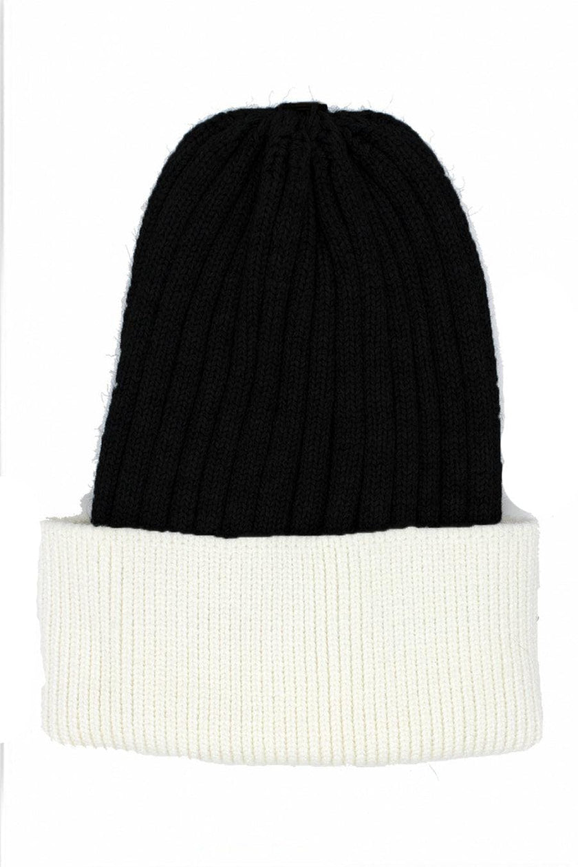 Ribbed Flat Wool Blend Hat (Snap On Pom Sold Separately)