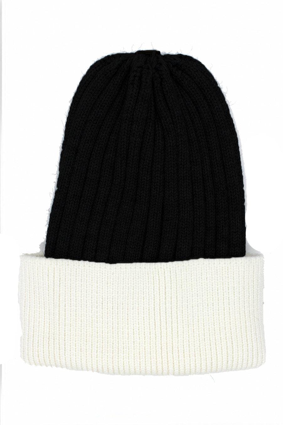 Ribbed Flat Wool Blend Hat (Snap On Pom Sold Separately)
