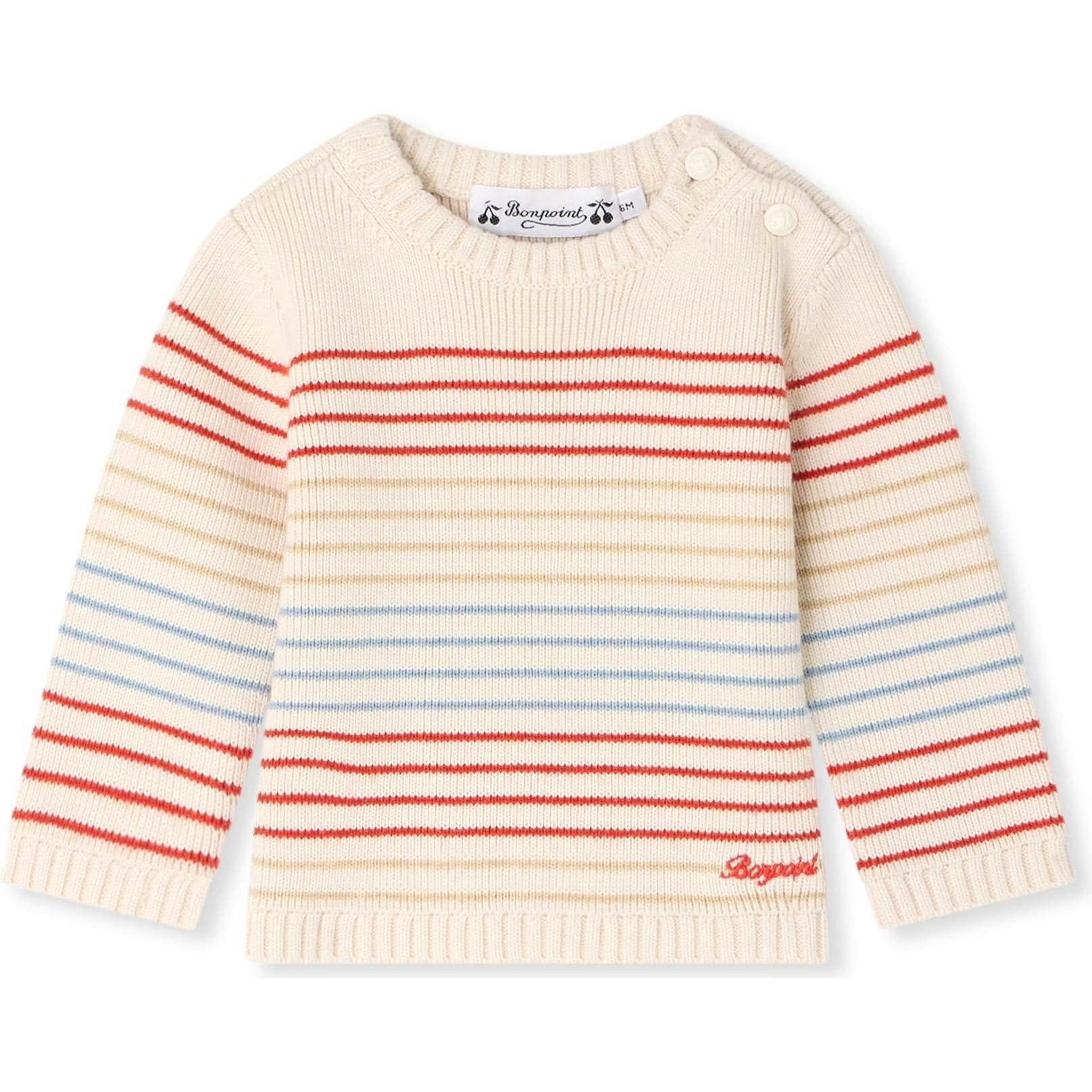BONPOINT Aleksi Baby Pullover - Ra Ecru