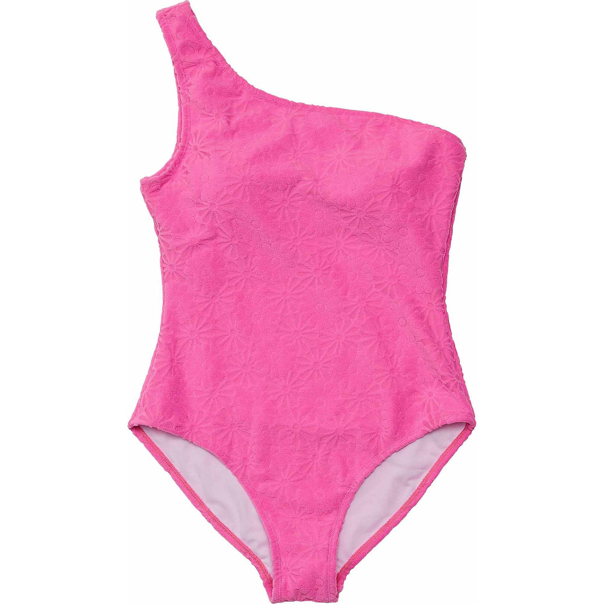 Women's Plush Terry UPF50+ One Shoulder Swimsuit