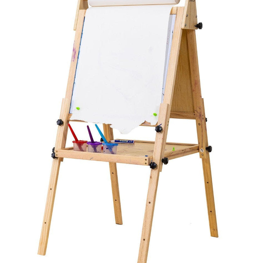 Foldable Kids Easel – 3 Adjustable Heights, Art Station for Drawing & Painting